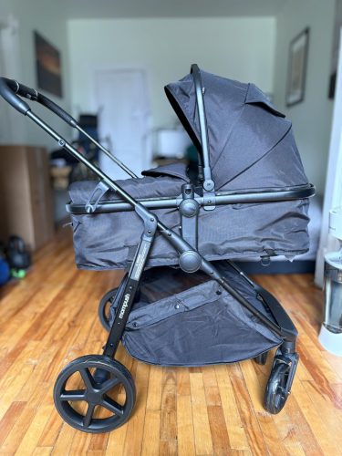 Mompush Baby Stroller, Convertible 2-in-1, Infant Car Seat Compatible, Includes Adapter - Sturdy Full-Size Infant Stroller for Family Adventures photo review