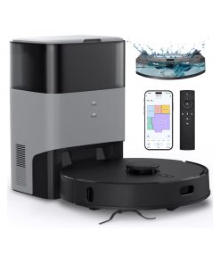 Robot Vacuum and Mop Combo, Self-Emptying, 60-Day Capacity, Schedule, 180mins Runtime, Home Mapping, Wi-Fi/App/Alexa/Remote, Robotic Vacuum Cleaner for Pet, Hard Floors, Carpet