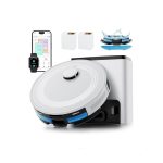 Lefant LiDAR Robot Vacuum and Mop,45-Day Self-Emptying,6000Pa Powerful Suction,Customized Cleaning,Home Mapping,140 Min Runtime,Roller Brush for Carpet,2.4G/5G WiFi/Alexa/APP/iWatch,M2 Plus