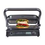 VEVOR 7 IN 1 Electric Contact Grill,1800W Indoor Panini Press Griddle,Stainless Steel Teppanyaki Grill with Nonstick&Removable Iron Plate, 0-446℉ Adjustable Temp Control,LCD Display,110V