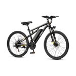 Qlife Racer27.5 Ultra Electric Bike for Adults, 21-Speed 28MPH Adult Electric Bicycles Peak 1200W, Up to 55 Miles, 48V 10.4Ah Removable Battery, Dual Suspension, 27.5" Tire Mountain Ebike
