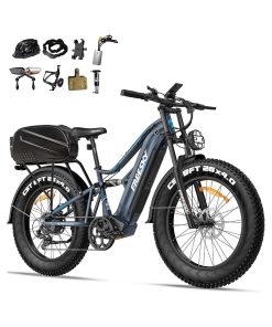 FREESKY 2500W BAFANG Motor Electric Bike for Adults, 48V 30Ah Samsung Cells Removable Battery Ebike 120 Miles, 38+MPH, 26" Fat Tire Dirt All-Terrain Mountain E Bike, Full Suspension, UL 2849 Certified