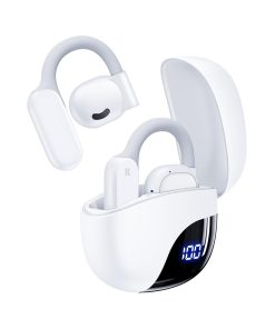 AI Translation Earbuds Real Time 164 Languages 80H Playtime Translator Ear Buds Audifonos Traductores Inglés Español Wireless Earphones Bluetooth Headphones for Travel Business Meeting Learning White