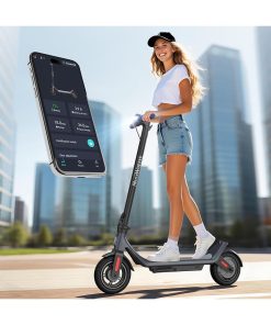 MEGAWHEELS Electric Scooter,Electric Scooter Adults,10in Pneumatic Tires,350W Motor,19 Miles Range,E Scooter with Smart APP Control for Commuting, Outdoor, Short Travel UL2272