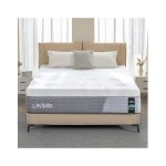 LIKIMIO Full Size Mattress, 12 Inch Gel Memory Foam Mattress with Tencel Fabric, Made in USA, CertiPUR-US Certified, Fiberglass Free, Pocketed Coils for Motion Isolation, Medium Firm