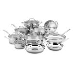 Cuisinart 17-Piece Cookware Set, Chef's Classic Steel Collection 77-17N