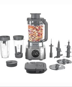 Ninja Blender & Food Processor Combo, Foodi Power Blender System for Smoothies, Bowls, Spreads & Shakes, 6 Functions, 72-oz Pitcher, To-Go Cups, Silver, SS401