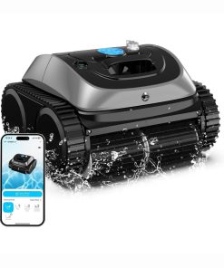 (2025 Upgrade) WYBOT OS7010C Pool Vacuum for Inground Pools, 4-in-1 Cordless Robotic Pool Cleaner, Triple-Motor up to 1,614 Sq.ft, Wall & Waterline Cleaning, WiFi & Bluetooth Connect