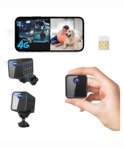 javiscam 4K Cellular Security Camera, No WiFi Camera SIM Card Included, Not Support WiFi, Radar Motion Sensor, FHD 4G Car Security Camera, 20-Day Standby Battery Life, Portable Cellular Camera