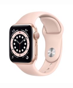Apple Watch Series 6 (GPS, 40mm) - Gold Aluminum Case with Pink Sand Sport Band (Renewed)