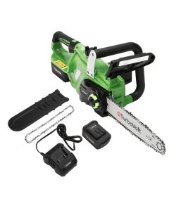 Cordless chainsaw 12 inch, 20V Electric chain saw with 3000RPM Brushless Motor | 4Ah Battery & Charger | Tool-free Tension | Auto Oiler, for Cutting Firewood, Tree Pruning, Trimming, Storm Cleanup