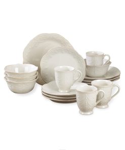 Lenox 851745 French Perle White 16-Piece Dinnerware Set