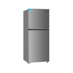 Upstreman 11.6 Cu.Ft. Double Door Refrigerator in Stainless Steel with Large Capacity Top Freezer, Frost Free, Adjustable Thermostat Control, Apartment Refrigerator with Freezer, ENERGY STAR