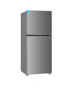 Upstreman 11.6 Cu.Ft. Double Door Refrigerator in Stainless Steel with Large Capacity Top Freezer, Frost Free, Adjustable Thermostat Control, Apartment Refrigerator with Freezer, ENERGY STAR