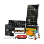 ECO-WORTHY 1.6KWH Complete Solar Panel Kit 390W 12V for RV Home Off Grid Yard: 195W Solar Panels*2 + 1000W Solar Inverter+12V 100Ah Lithium Battery+ 40A MPPT Charge Controller + Bluetooth Module