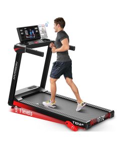 HARISON Treadmill for Home with Incline, Treadmill for Seniors with 3.0HP, Running Machine with 300 lbs Weight Capacity, 17.72" Wide Tread Belt, HARISON APP and Bluetooth Speaker