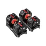 Adjustable Dumbbells Set of 2，Free Weights Dumbbells Set，Adjustable Dumbbell Set，52.5 lbs pair 105 lbs，15 in 1，for Men/Women Gym Equipment for Home Strength Training Equipment