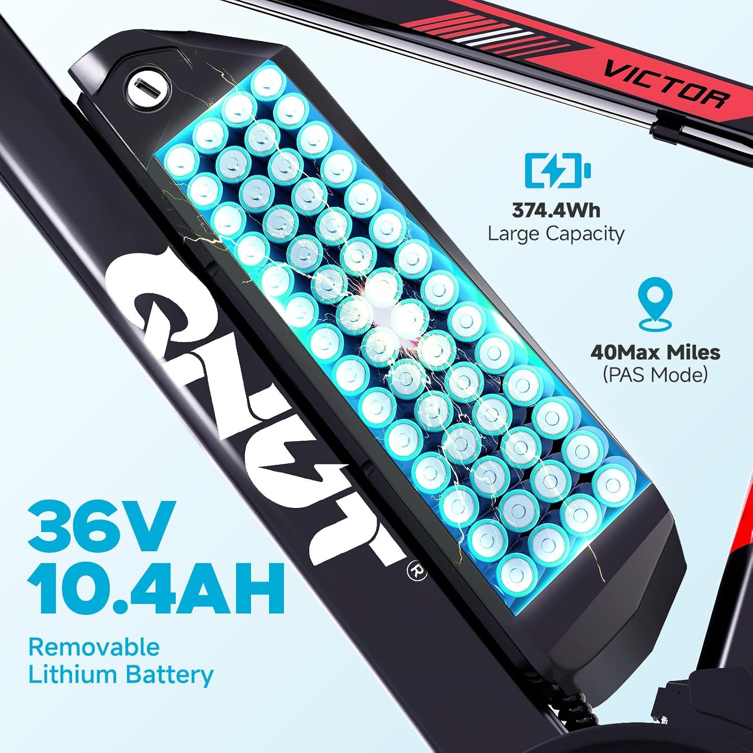 Electric Bike for Adults, 350W 26" Ebike for Teens 21 Speed 20Mph Up to 40Mile with Dual Disc Brake Commute E-Bike E-MTB for Men Women Electric Bicycles UL 2849 Tested - Image 4