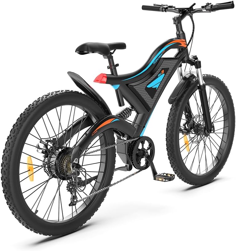 aostirmotor Full Suspension 2.5" Tire Electric Bikes 500W for Adults All Terrain E-Bike 48V 15AH Removable Battery Electric Bike Long Range - Image 5