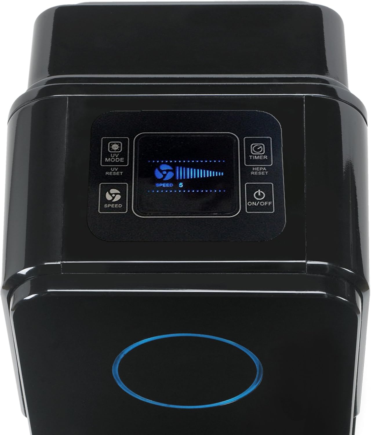 GermGuardian Air Purifier for Home with HEPA Pure Filter, for Wildfire Smoke, Pet Dander, Pollen, Odors, Large Rooms Up To 870 Sq. Ft., Removes 99.97% Pollutants, UV-C Light, 28", AC5350B, Black - Image 7