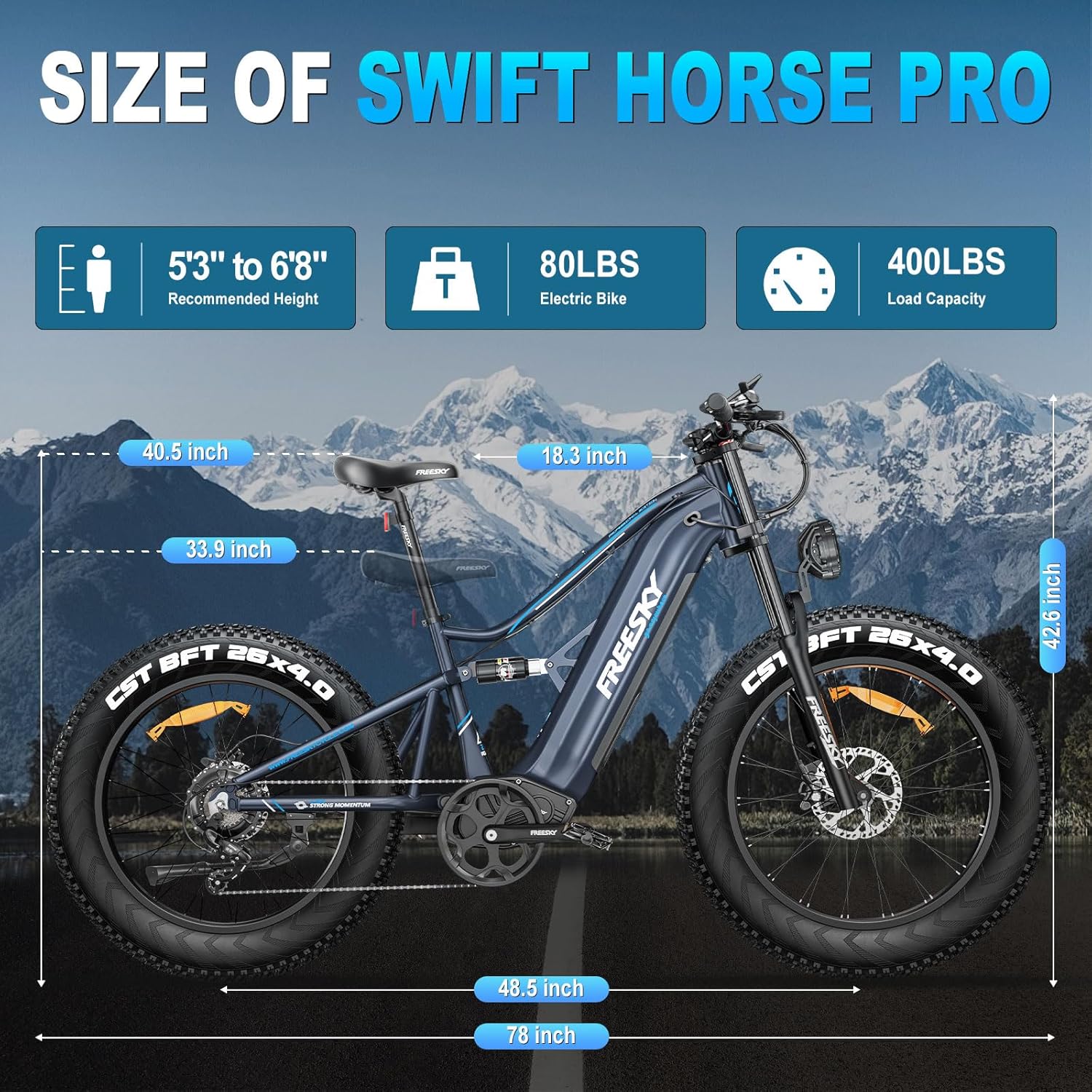SMARTRAVEL Ebike with 1200W Brushless Motor,Removable 48V 20Ah Battery,UP to 32MPH,Electric Mountain Bike with 20" Fat Tire with Front/Rear Turn Signals for Men Women,Travel Bag - Image 8