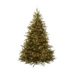 National Tree Company 7.5 ft Pre-Lit Fraser Grande Artificial Christmas Tree, 1,000 Clear Lights, 3,719 Tips, Includes Stand, Green