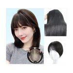 Wigs for Women Women's Wig Piece Top of The Head Fluffy Hair Increase Real Hair Fill Hair Invisible No Trace Wig Piece Natural Looking Wigs ( Color : 01 - (12x13) 20CM black )
