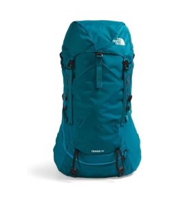The North Face Women’s Terra 55 Backpack | Hiking Pack with Women-Specific Fit, Padded Hipbelt, Cinch-Top Opening, Pole & Ice Axe Attachments, Asphalt Grey/TNF Black-NPF, Medium/Long