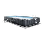 Intex 32' x 16' x 52" Ultra XTR Rectangular Outdoor Swimming Pool Set with Pump - Large Above Ground Backyard Pool with Deluxe Maintenance Kit