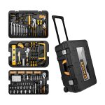 DEKO Tool Box 258 Pieces Telescopic Handle Tool Set